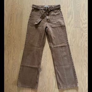 Zara Wide Leg Jeans with Belt